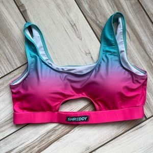 Shreddy Cut Out Bikini Top Size Medium